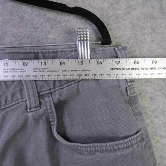 Carhartt Pants Mens 38x30 Gray Relaxed Fit Workwear Carpenter Utility Pocket - Picture 4 of 10